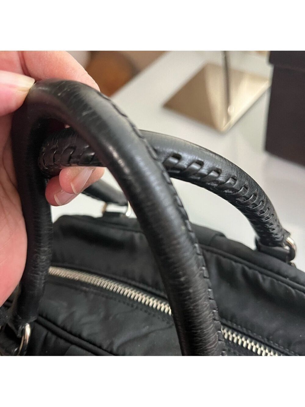 PRADA BLACK TESSUTO HANDBAG - Picture 11 of 16